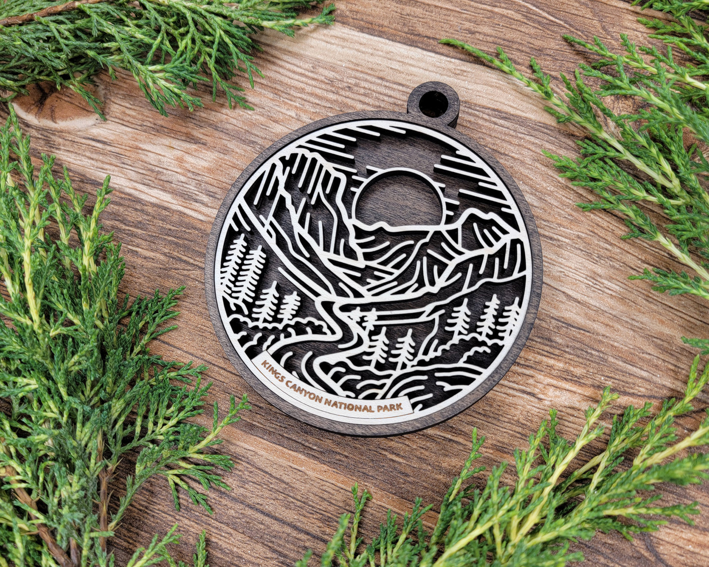 Kings Canyon National Park Line Art Ornament