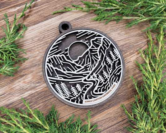 Kings Canyon National Park Line Art Ornament