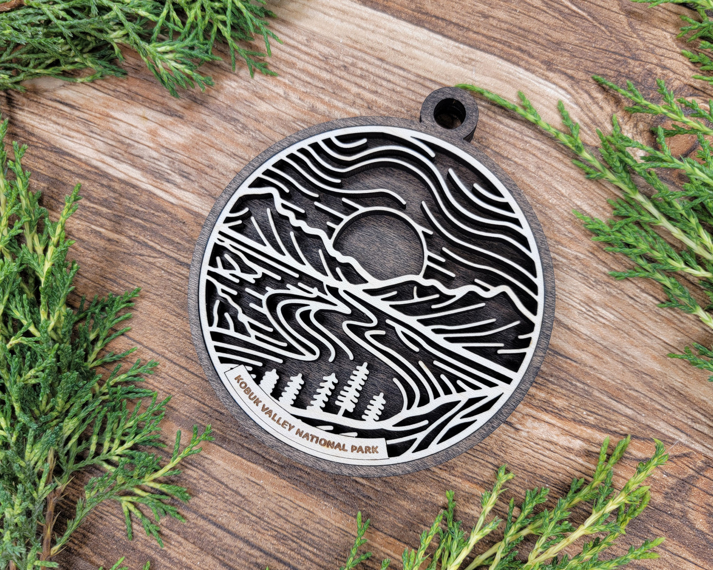 Kobuk Valley National Park Line Art Ornament