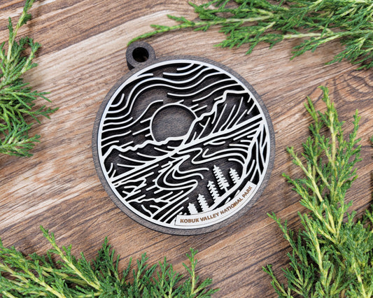 Kobuk Valley National Park Line Art Ornament