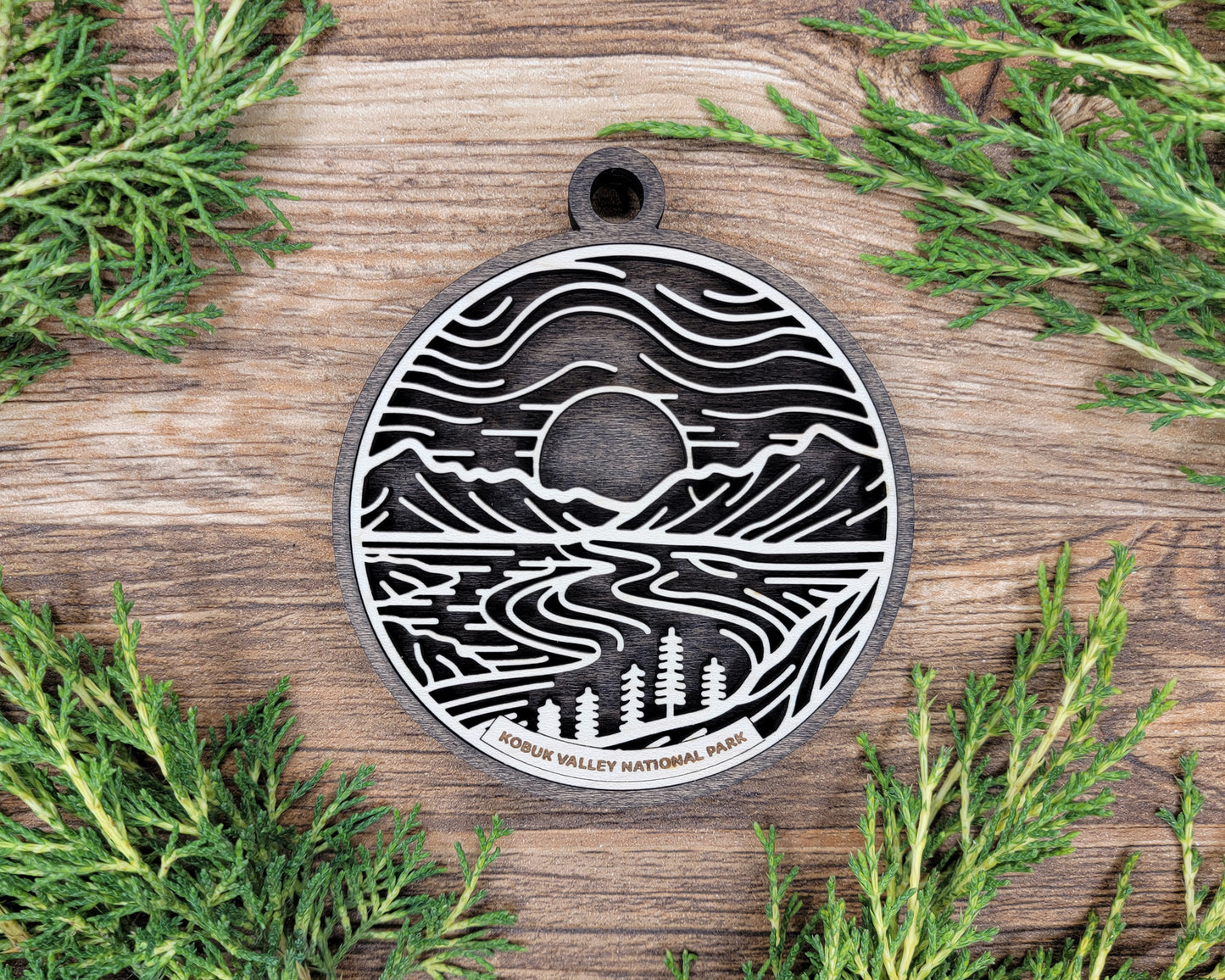 Kobuk Valley National Park Line Art Ornament