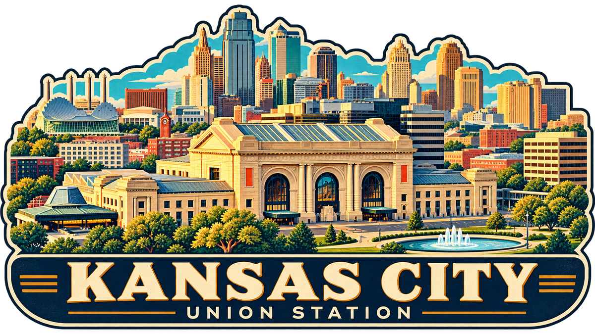 Union Station with Kansas City Skyline