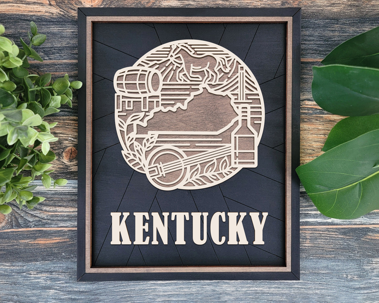Kentucky State Heritage Frame Pop Sign