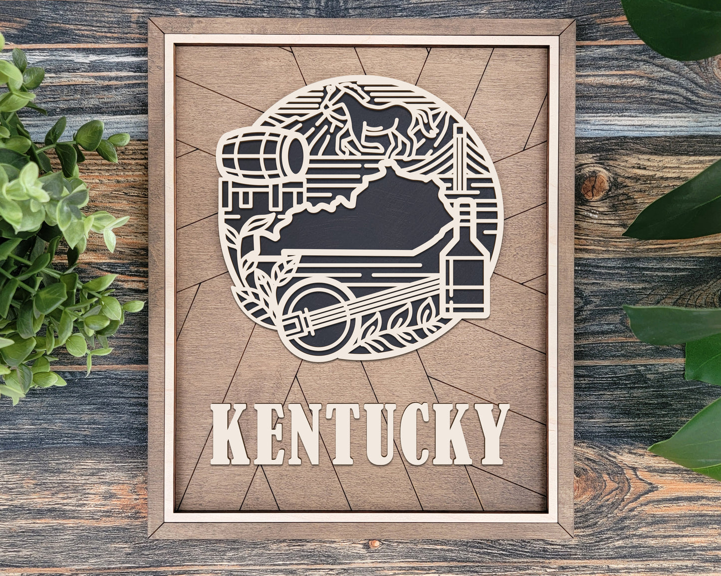 Kentucky State Heritage Frame Pop Sign
