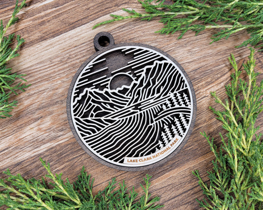Lake Clark National Park Line Art Ornament
