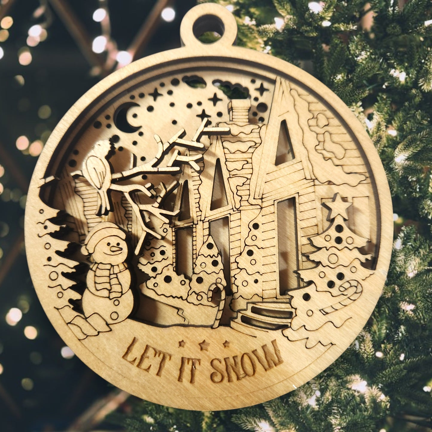 3D Let it Snow Ornament