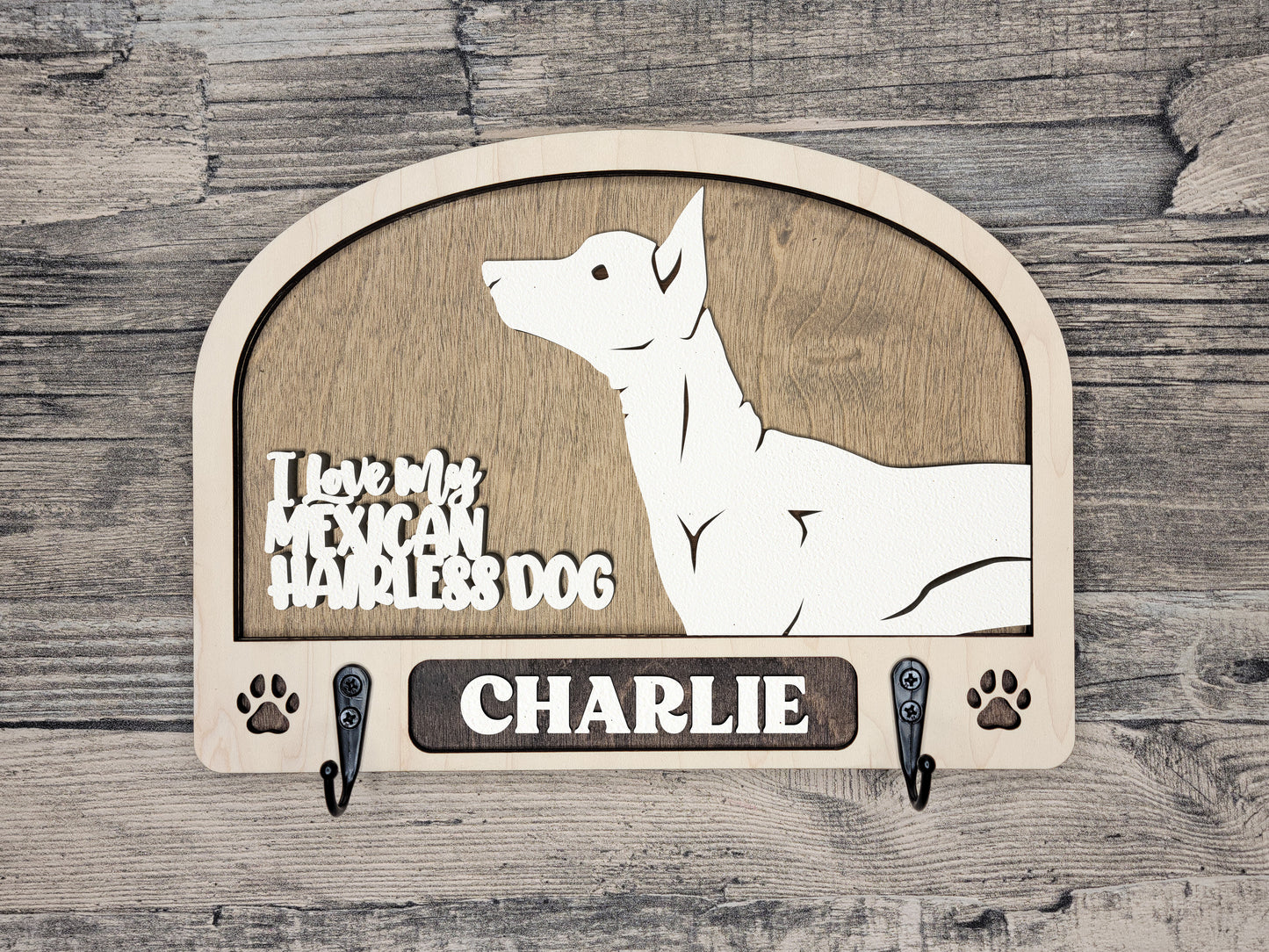 Mexican Hairless Dog Leash Holder