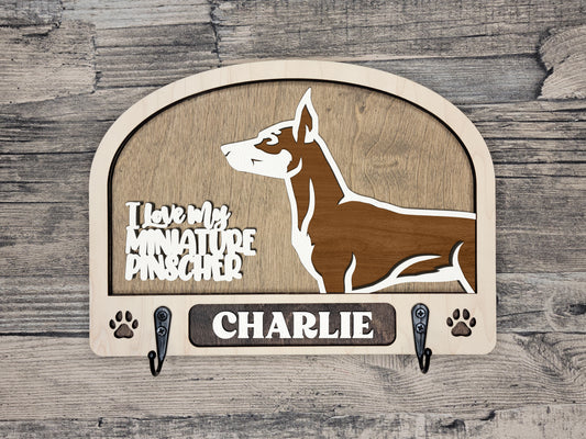 Miniature Pinscher Leash Holder