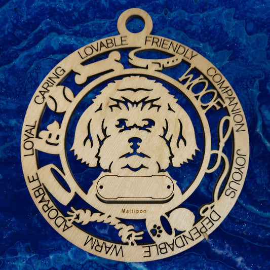 Maltipoo Ornament Dog Ornament