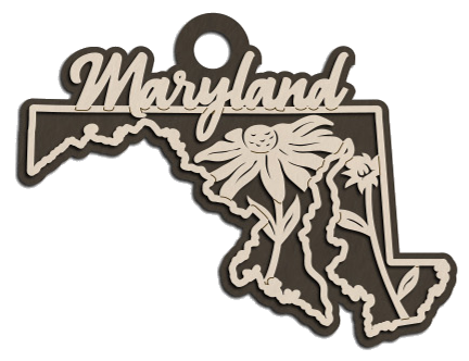 Maryland State Flower Christmas Ornament