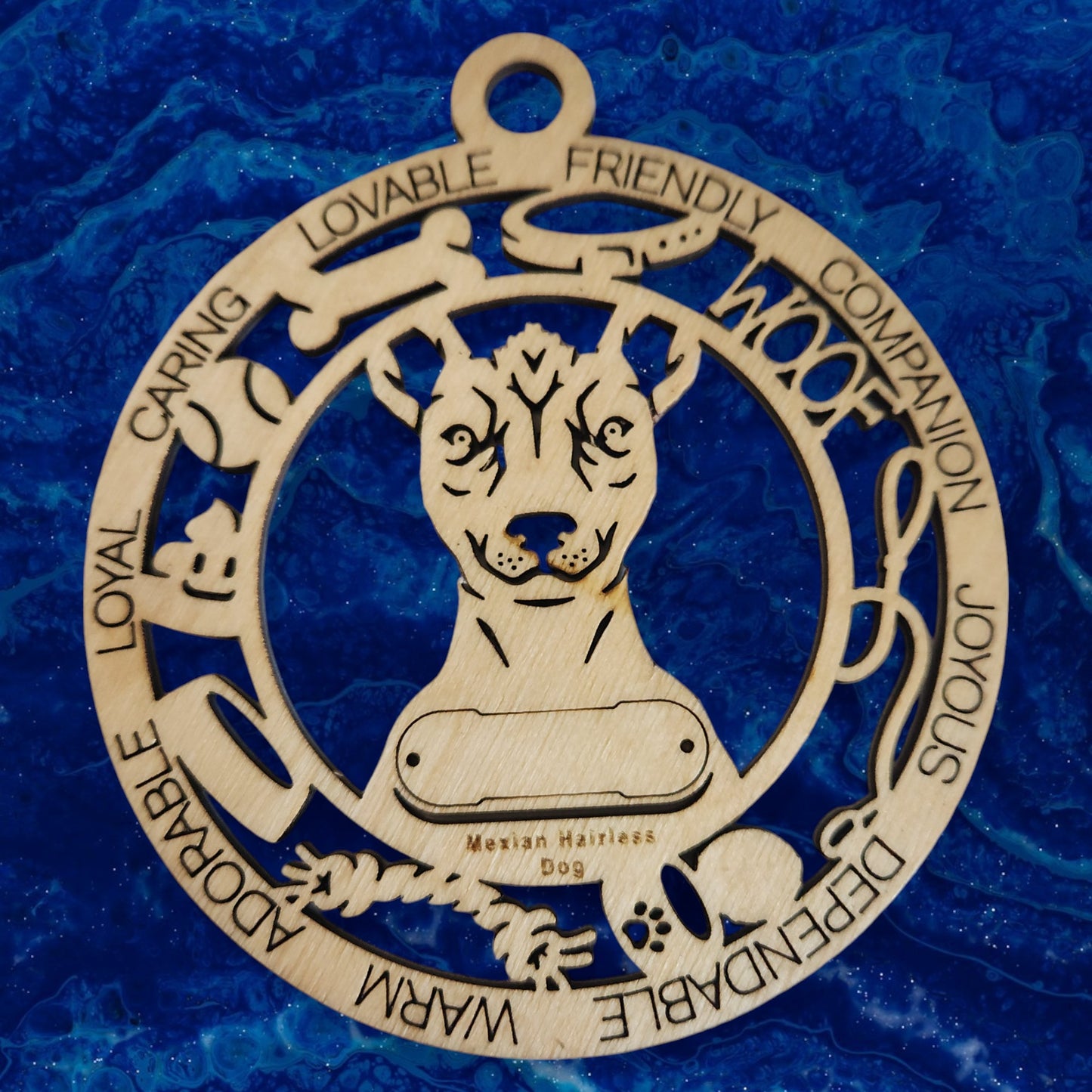 Mexican Hairless Dog Ornament (105)