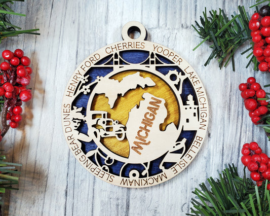 Michigan State Ornament (23)