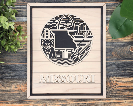 Missouri Heritage Frame Pop Sign