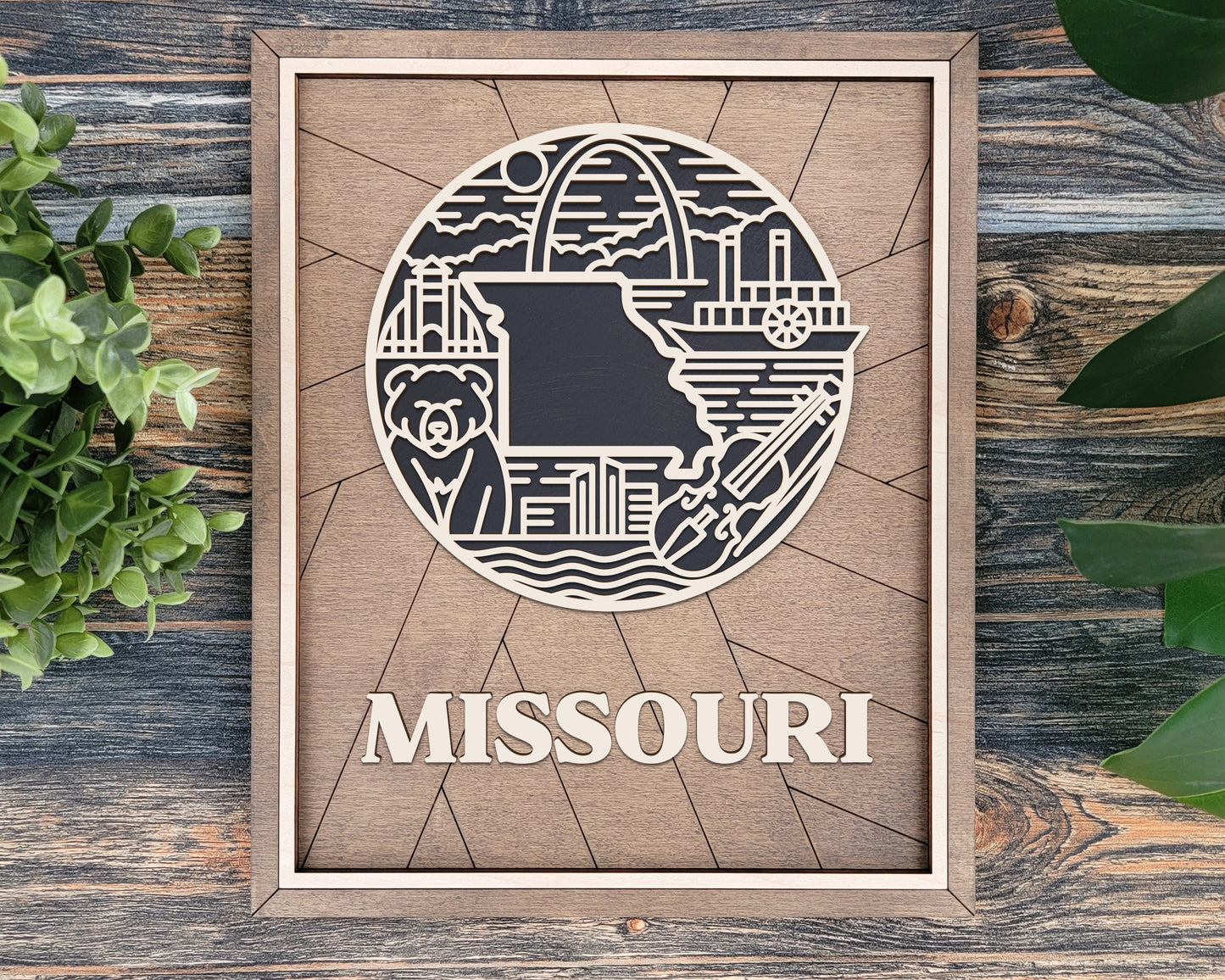 Missouri Heritage Frame Pop Sign