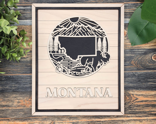 Montana Heritage Frame Pop Sign