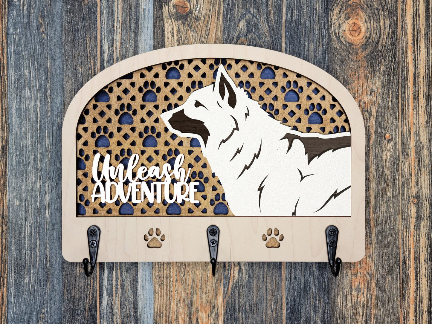 Norwegian Elkhound Leash Holder