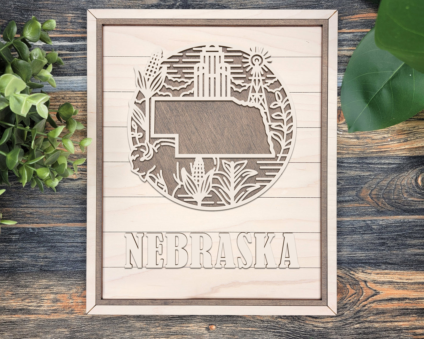 Nebraska Heritage Frame Pop Sign