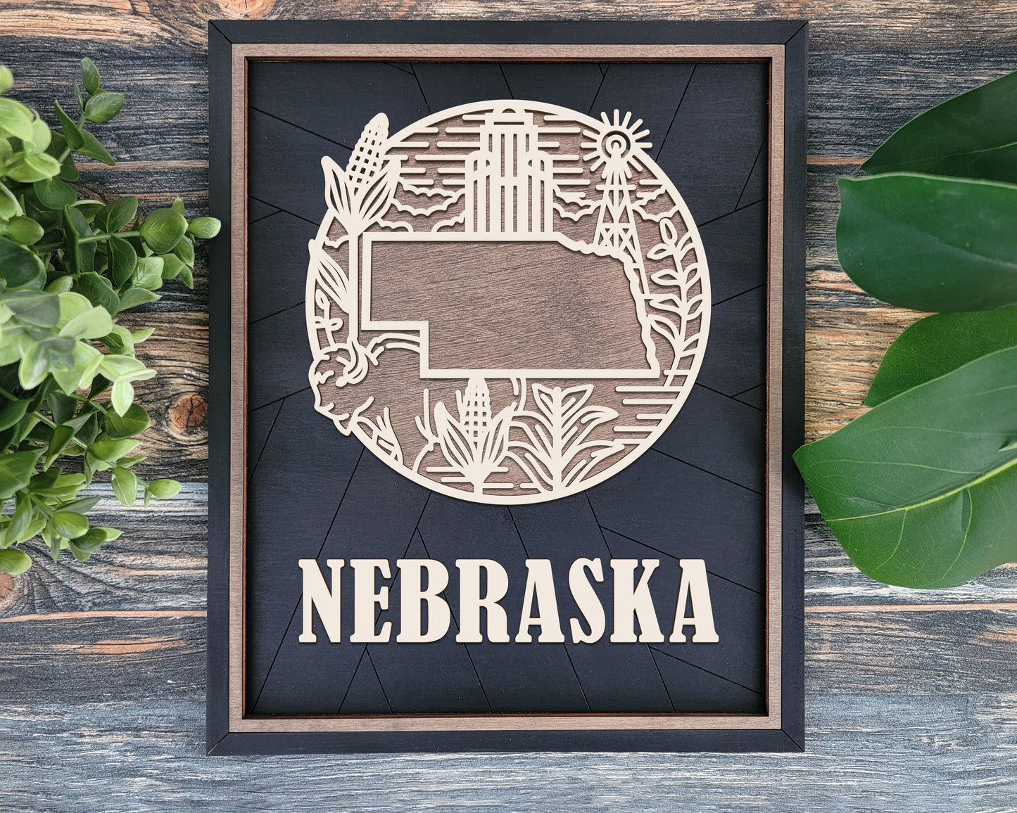 Nebraska Heritage Frame Pop Sign