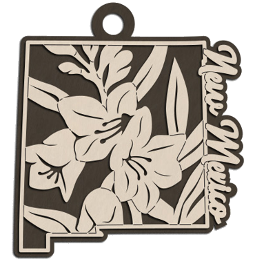 New Mexico State Flower Christmas Ornament