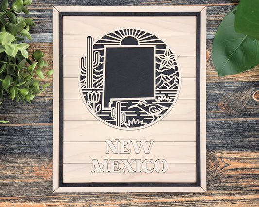 New Mexico Heritage Frame Pop Sign