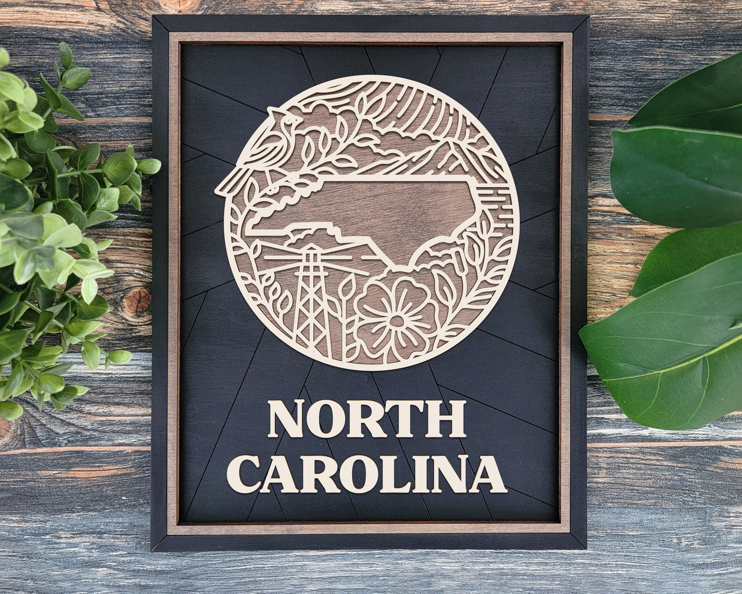 North Carolina Heritage Frame Pop Sign