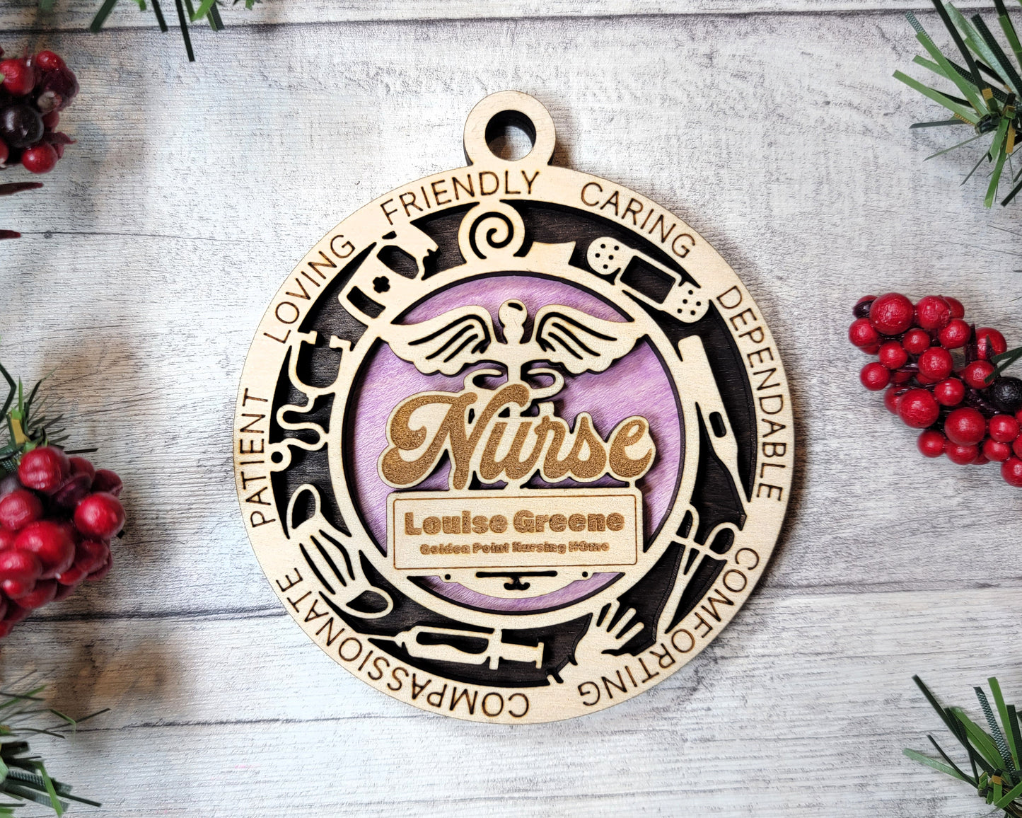 Nurse Ornament (Customizable)