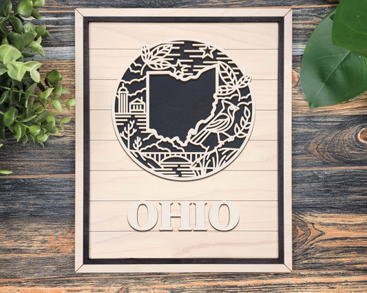 Ohio Heritage Frame Pop Sign