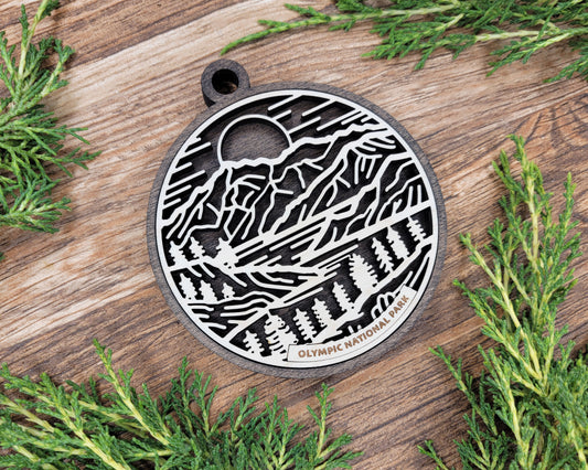 Olympic National Park Line Art Ornament
