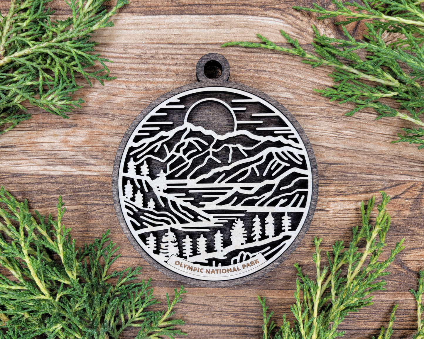 Olympic National Park Line Art Ornament