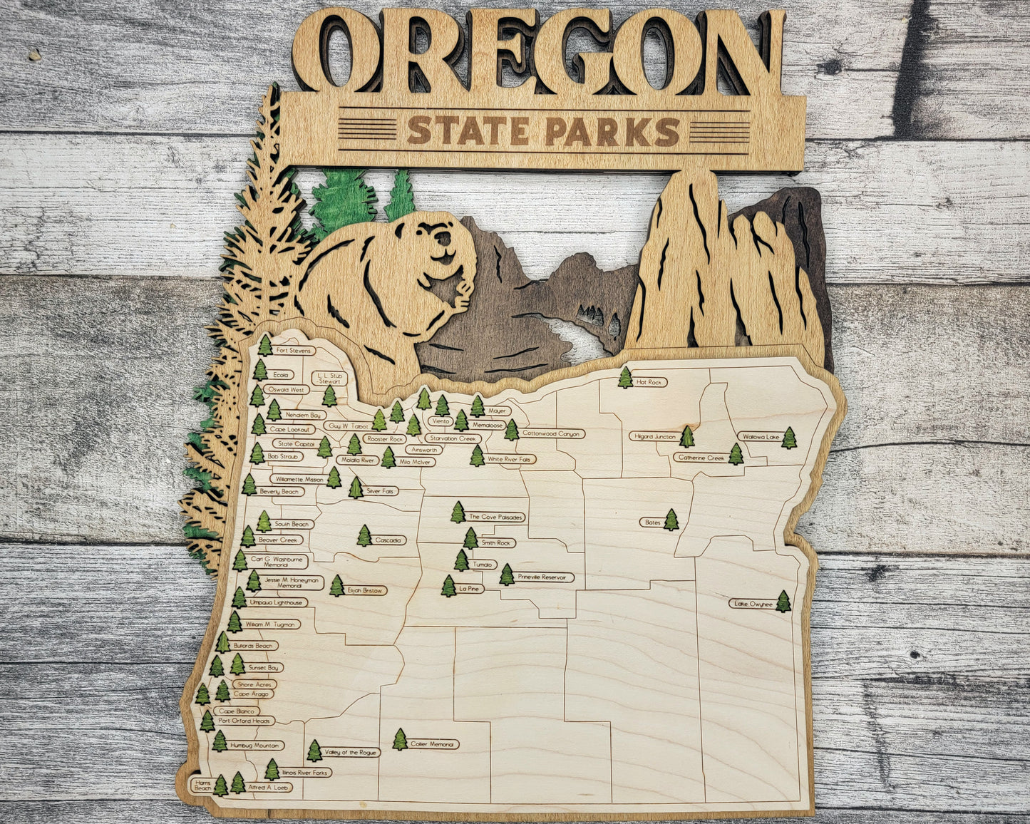 Oregon State Park Map