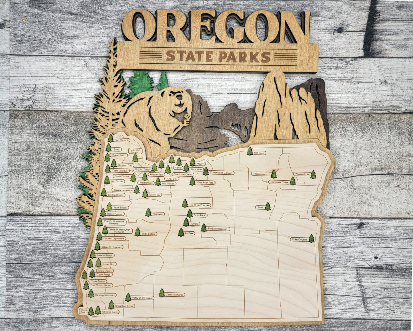 Oregon State Park Map