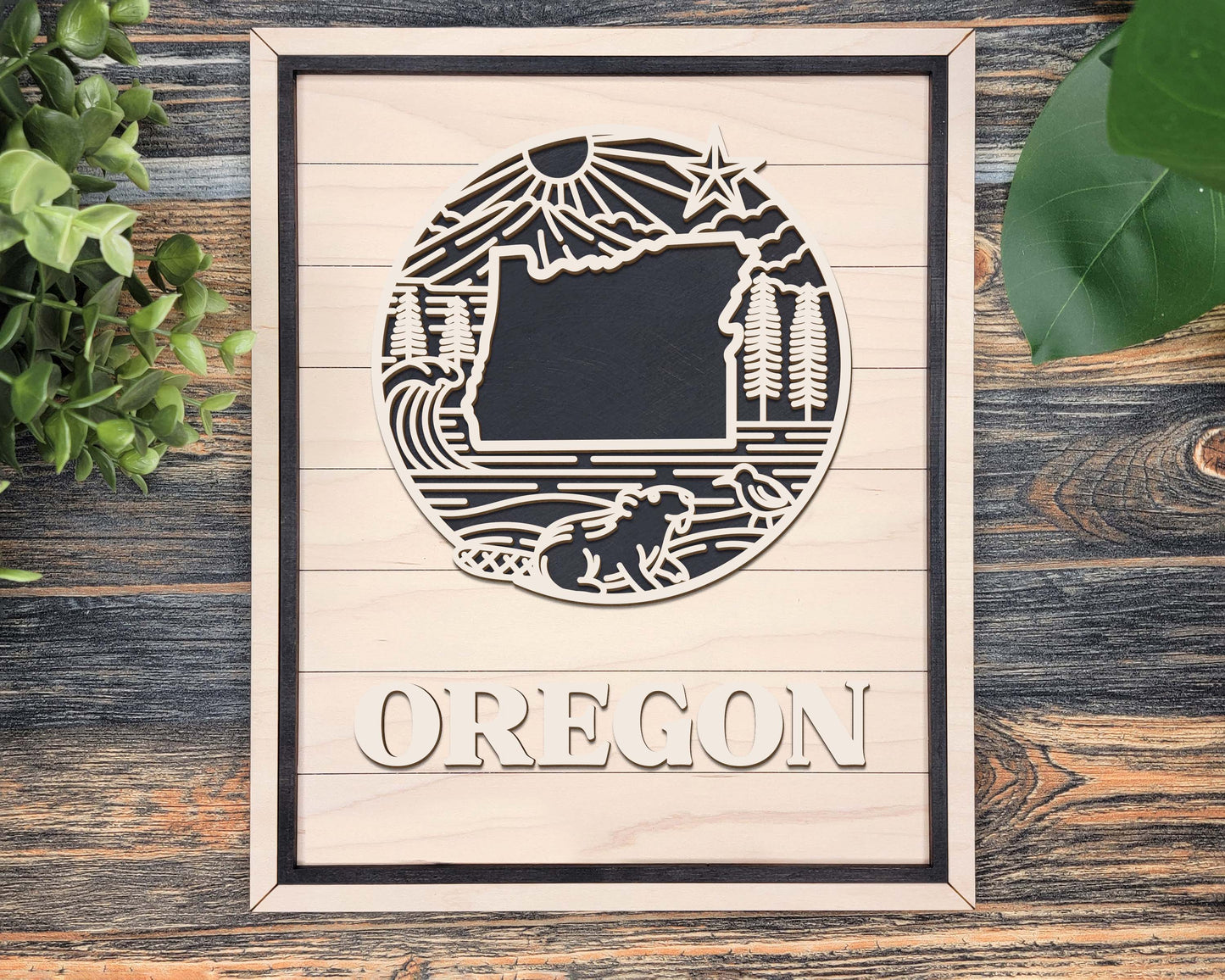 Oregon Heritage Frame Pop Sign
