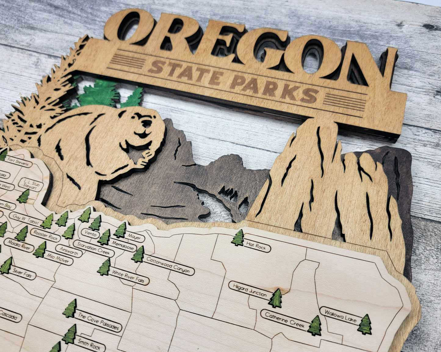 Oregon State Park Map