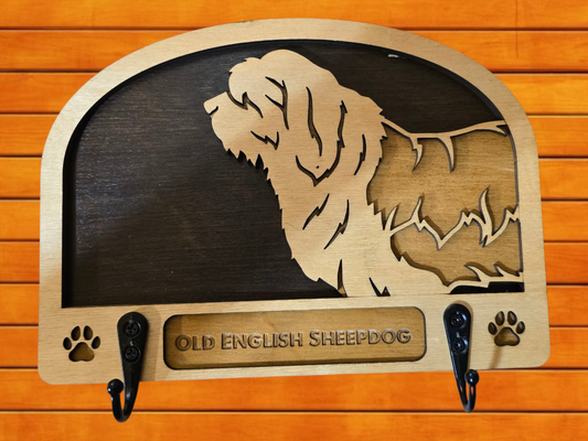 Old English Sheepdog Leash Holder