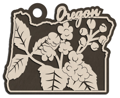 Oregon State Flower Christmas Ornament