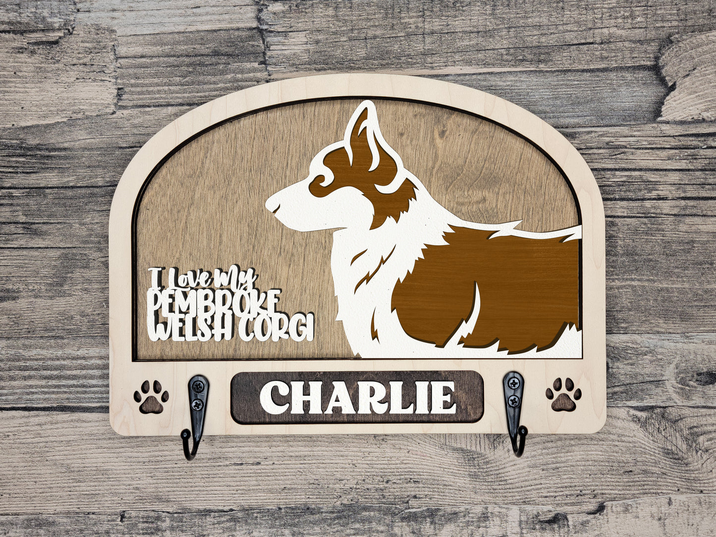 Pembroke Welsh Corgi Leash Holder