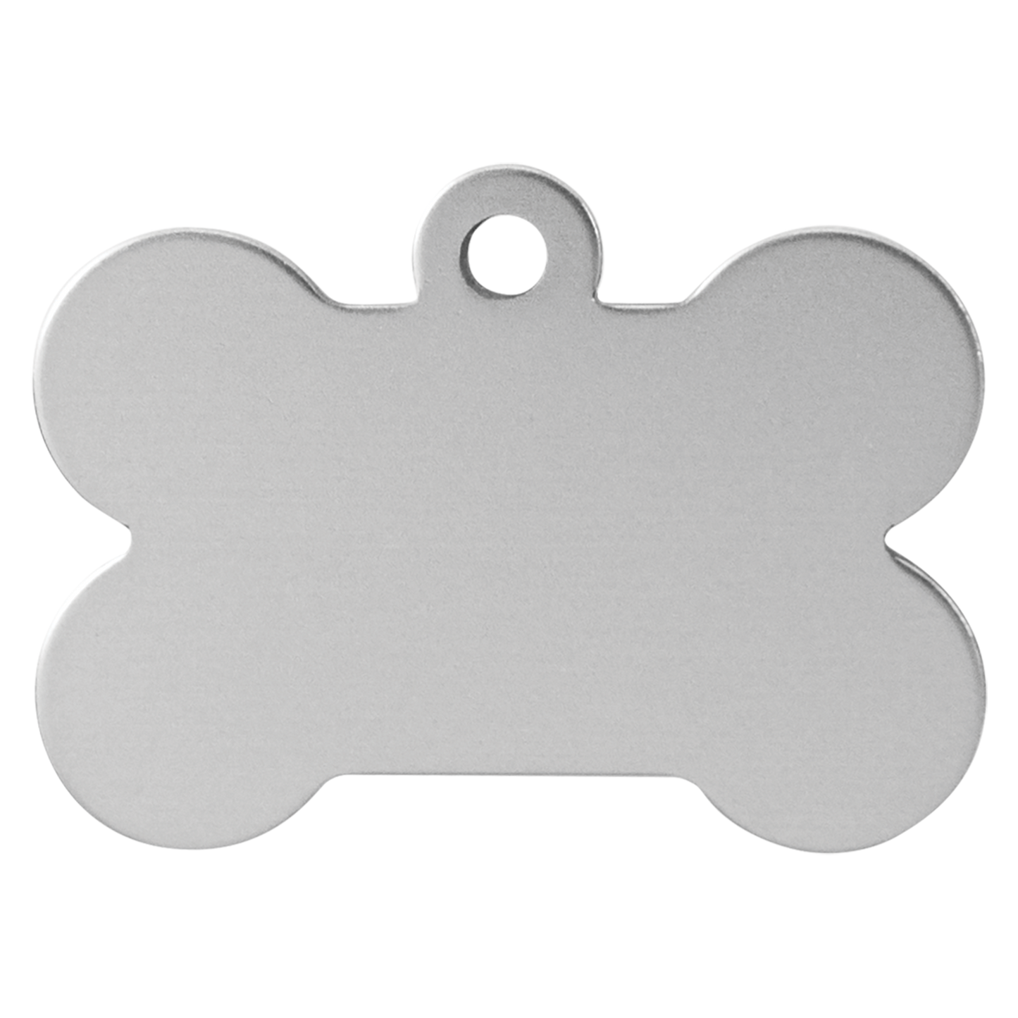 Laserable Anodized Aluminum Bone Pet Tag 1 1/4" 3/4"