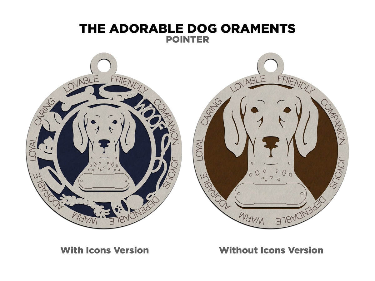 Pointer Dog Ornament (121)