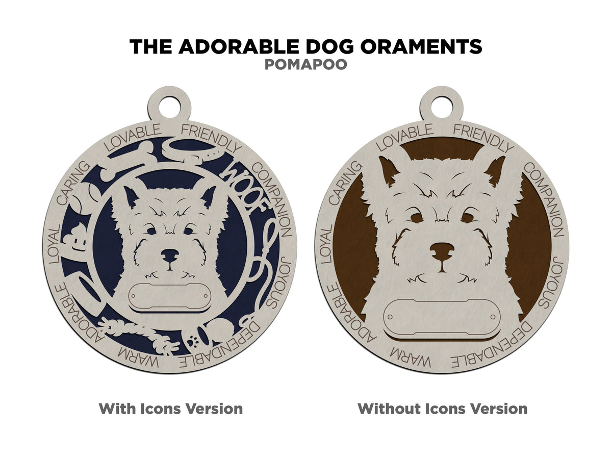 Pomapoo Dog Ornament (122)