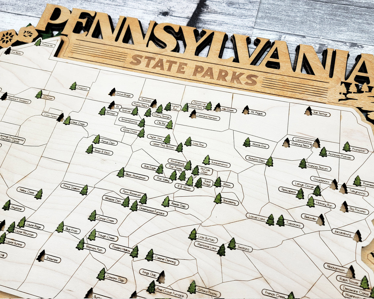 Pennsylvania State Park Map