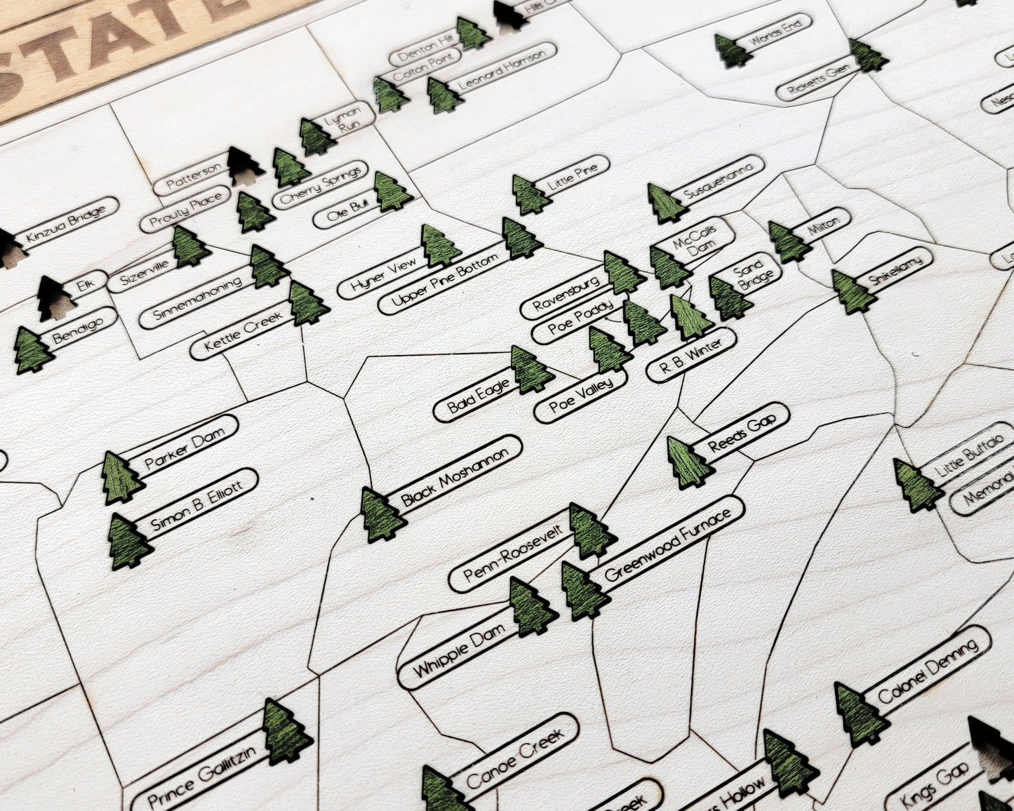 Pennsylvania State Park Map
