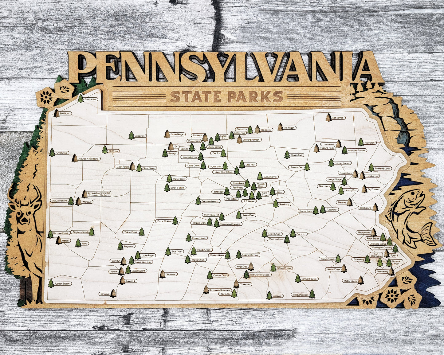 Pennsylvania State Park Map