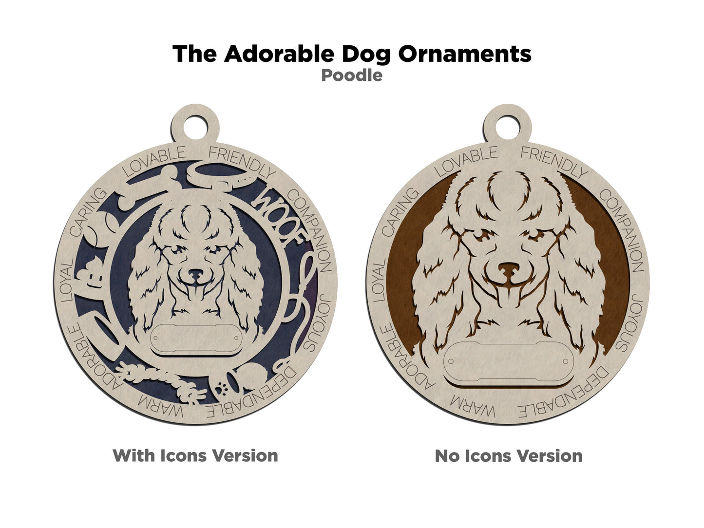 Poodle Dog Ornament