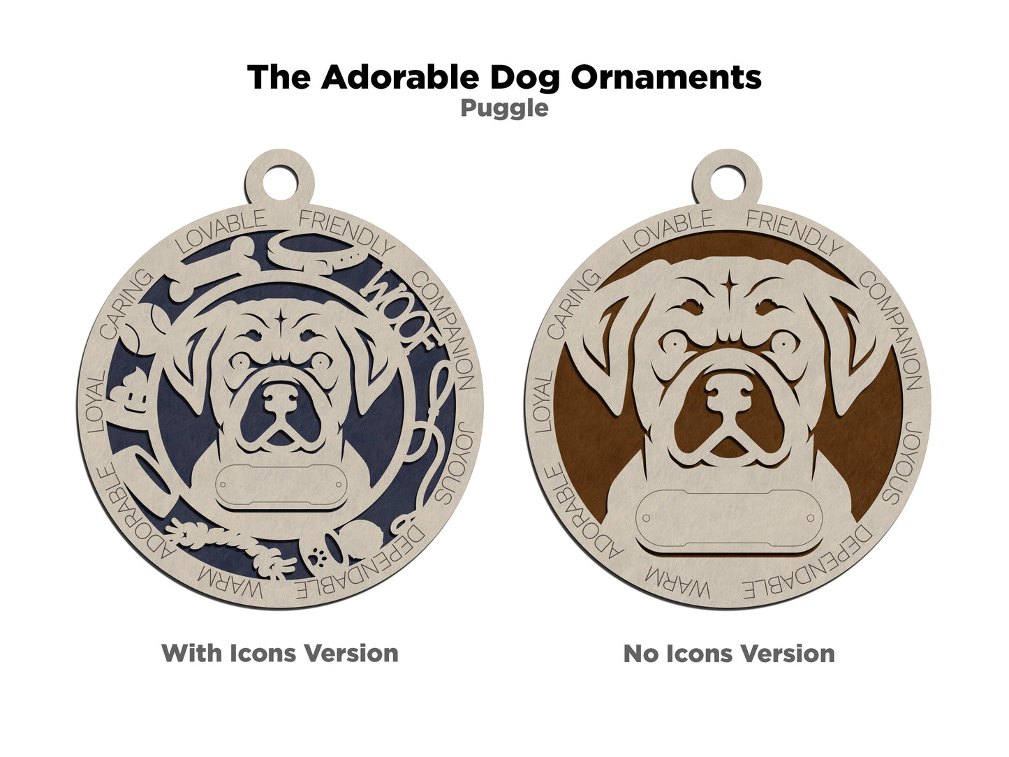 Puggle Dog Ornament