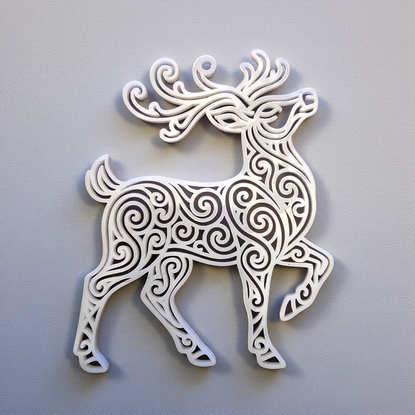Reindeer Single Layer Acrylic Ornament