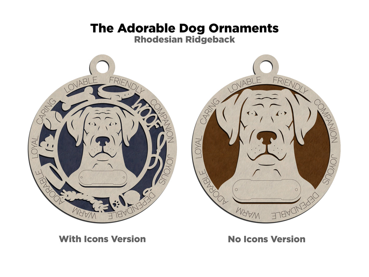 Rhodesian Ridgeback Dog Ornament (129)