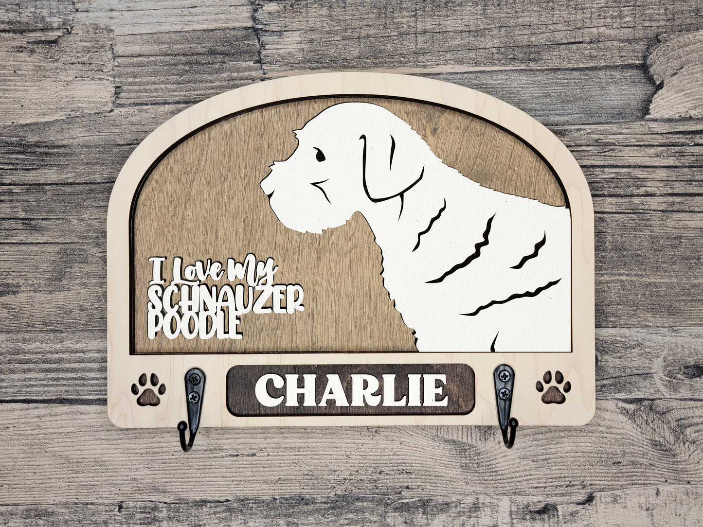 Schnauzer Poodle Leash Holder