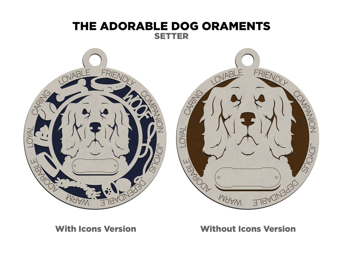 Setter Dog Ornament (136)