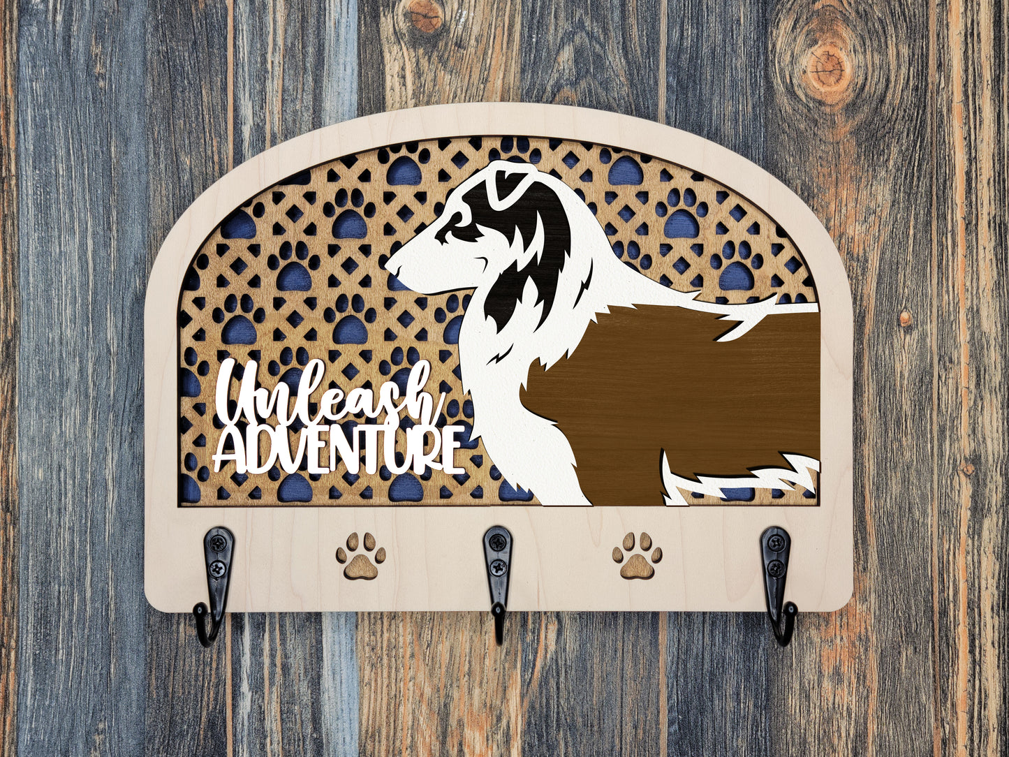 Shetland Sheepdog Leash Holder