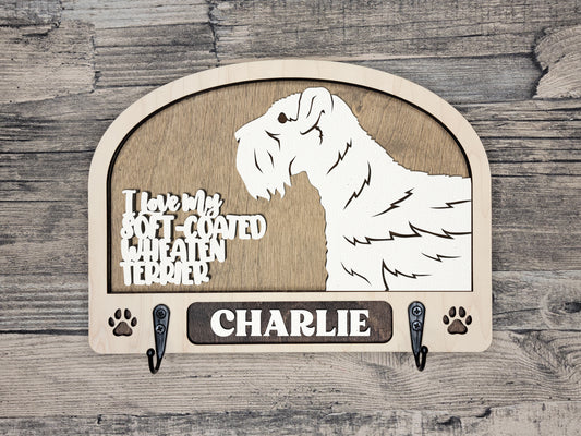 Soft Coated Wheaten Terrier Leash Holder